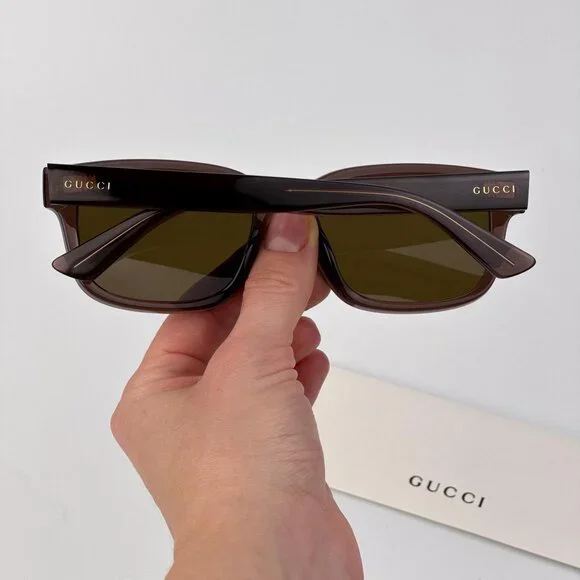 Gucci GG1583S 004 Sunglasses – Brown Square Frame with Brown Lenses Gucci GG1583S 004 Brown/Brown Square Men main image 2